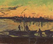 Vincent Van Gogh Coal Barges (nn04) china oil painting artist